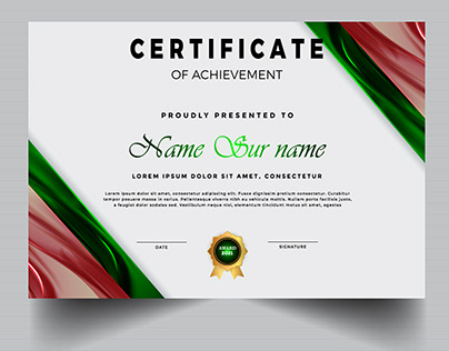 Modern certificate