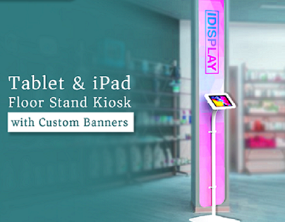 iPad & Tablet Floor Stand Kiosk