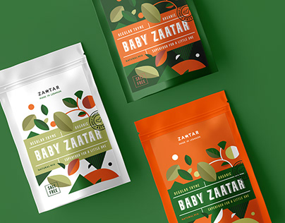 Design packaging for Baby Zaatar Products