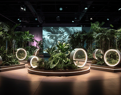 Zen aesthetics design in Exhibitions