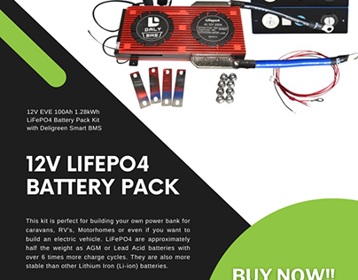 12V LiFePO4 Battery Pack
