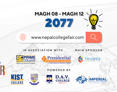 Nepal Virtual College Fair Banner Designs