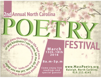 Poetry festival flyer