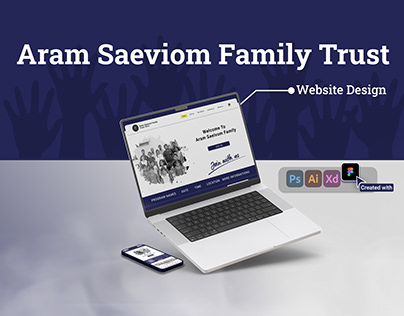Project thumbnail - WEBSITE DESIGN - Aram Saeviom Family Trust (NGO)