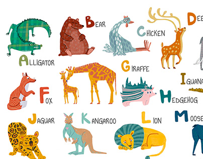 English animal alphabet
