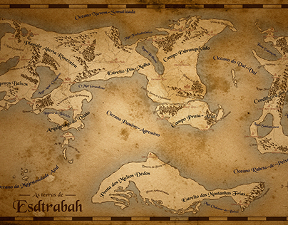 Esdtrabah World Map