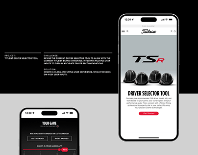 Titleist - Driver Selector Tool Mobile Design
