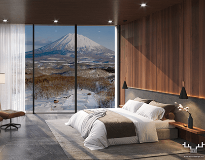 Modern Minimal Mountain Villa Interior Design