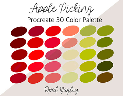 Apple Picking / Fall Harvest Procreate Color Palette