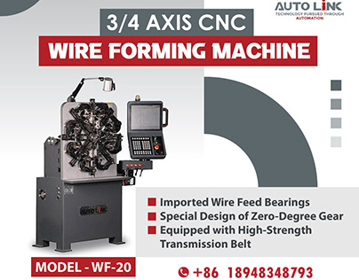 3 axis wire forming machine