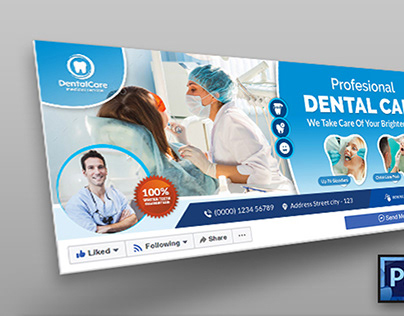 Dental Facebook Cover Template