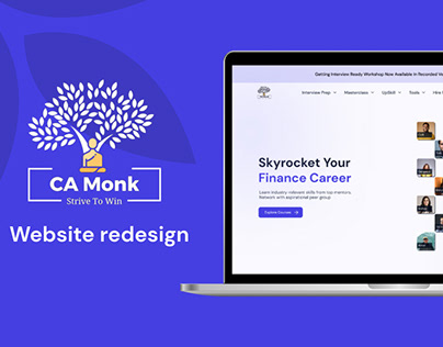 Re-design CA Monk Landing page