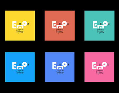 Logotipo + Ilustraciones para E=mo2 juegos de ingenio