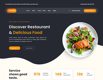 Food UI Template Design