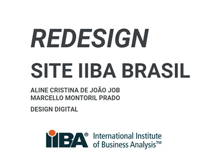 Redesign - SIte IIBA Brasil (em andamento)