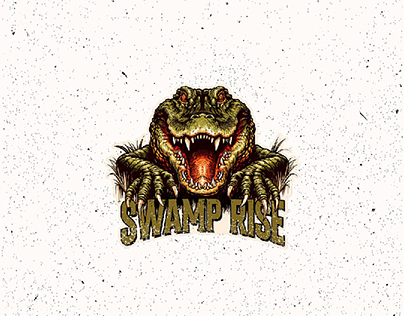 Project thumbnail - Swamp rise Alligator logo hand drawn illustration