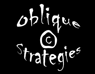 Oblique strategies - Copyright / 우회전략 - 저작권의 분해