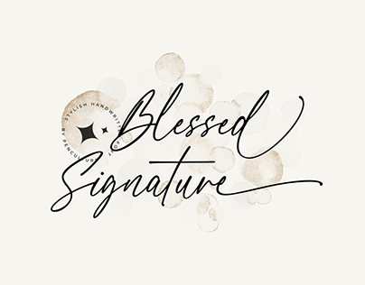 Blessed Signature Font