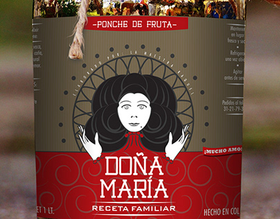 Wine label Doña María
