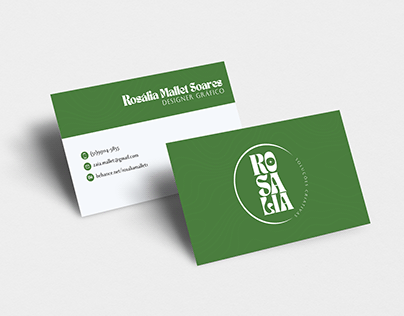 Cartão de Visita - Design Gráfico - Rosalia Mallet