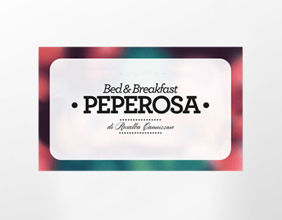 Peperosa B&B - Immagine coordinata