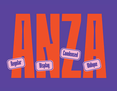 Anza - Ink Trap Sans Serif Display Font