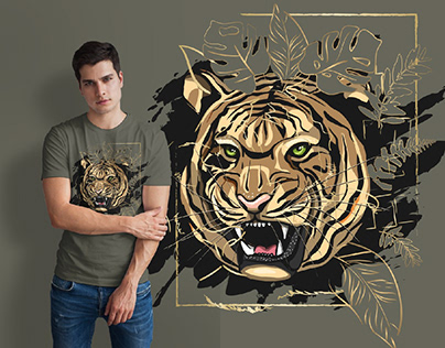Tiger tshirt Design