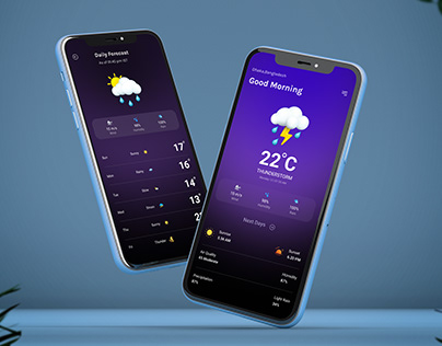 Weather Forecast Mobile App UI Design