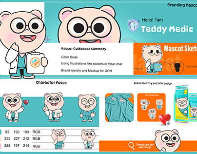 Teddy Medic Mascot