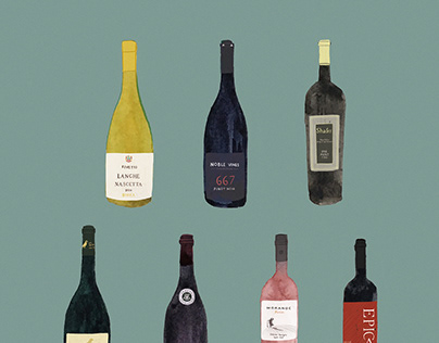 [Personal brand : Vin de table] #1 Wine illustrations