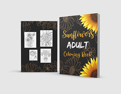 Sunflowers Adult Coloring Book