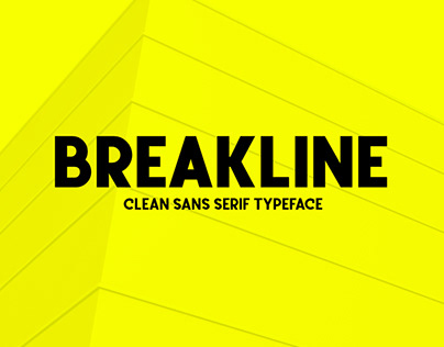 Breakline | Display Font
