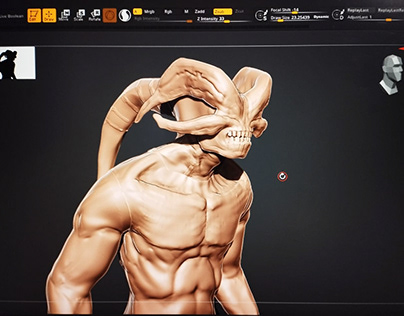 3D Character Creation 3D Models (Alien)
