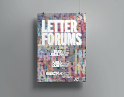 Letter Forums Lecture Series Posters