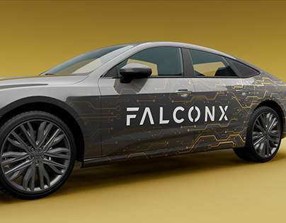 Falconx car wrap design