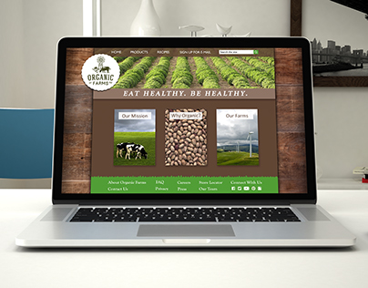 Organic Farms Webite Design