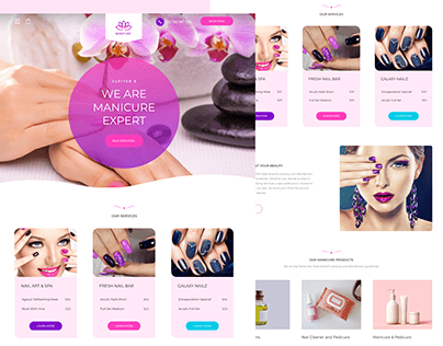 Manicure Website Design