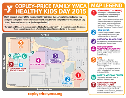 (YMCA) Healthy Kids Day Map