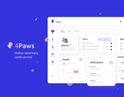 4Paws — Online veterinary cards service