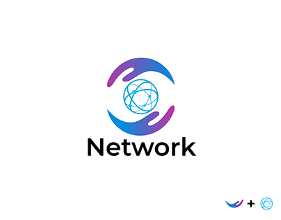 Network icon logo design