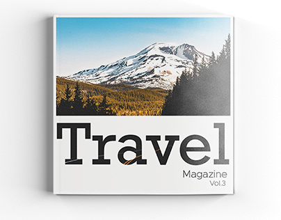 Travel magazine - Diseño de portada y páginas internas