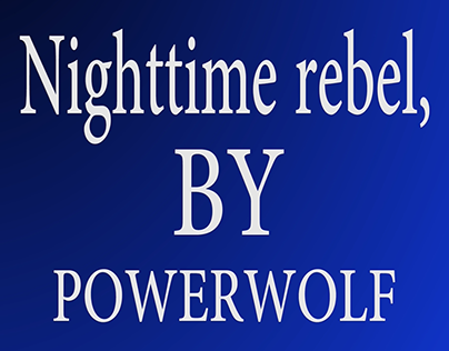 Nighttime rebel-Powerwolf with lyrics