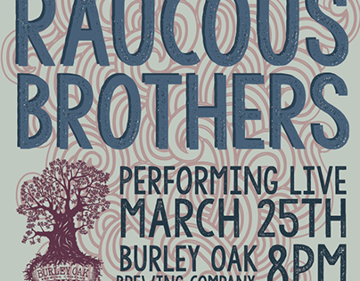 Raucous Brothers Gig Poster