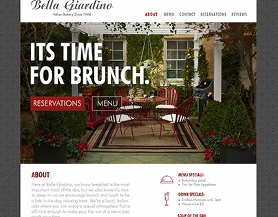 Brunch Restaurant Website