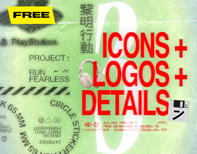 200 Contemporary Icons, Logos and Details | FREE