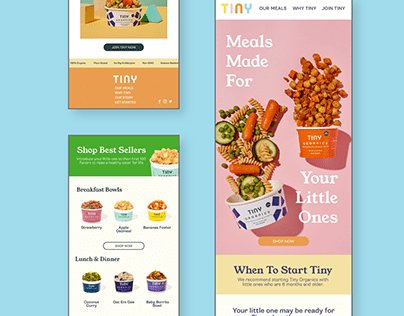 Project thumbnail - Tiny Organics Email Marketing Design