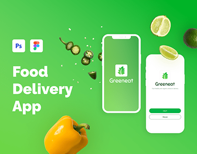Greeneat – Modern Food Delivery & Recipes Mobile App