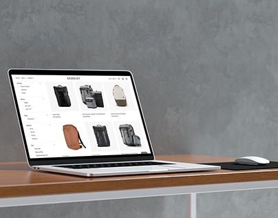 Backpacks Shopping Website Design & Mockups