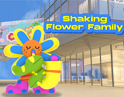 SHAKING FLOWER FAMILY INFLATABLE