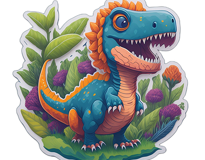 Cute Dinosaurs Sticker